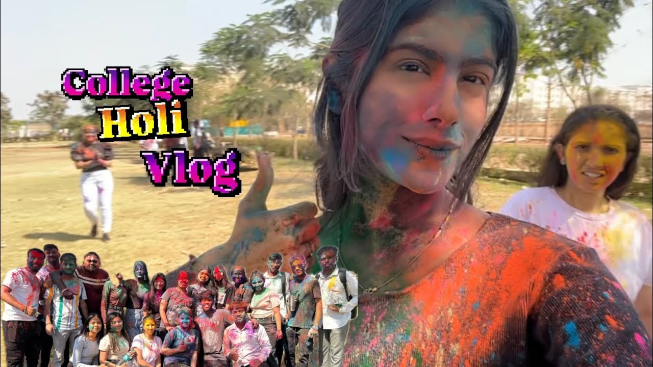 Holi 2025 vlog | College Holi celebration 🎉 | Amity University holi vlog | Fun & Masti 🥰