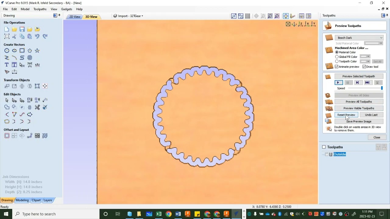 Tutorial 12 -Toolpaths and Saving to USB