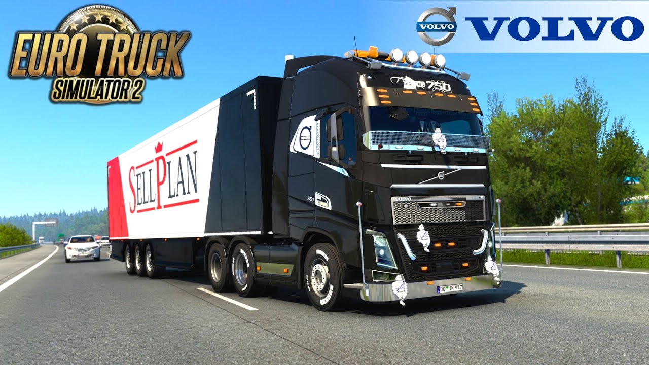 Euro Truck Simulator 2 - VOLVO BLACK MOD 2012