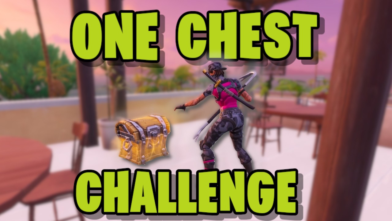 CAN I WIN WITH ONE ONLY ONE CHEST? *FORTNITE BATTLE ROYALE*