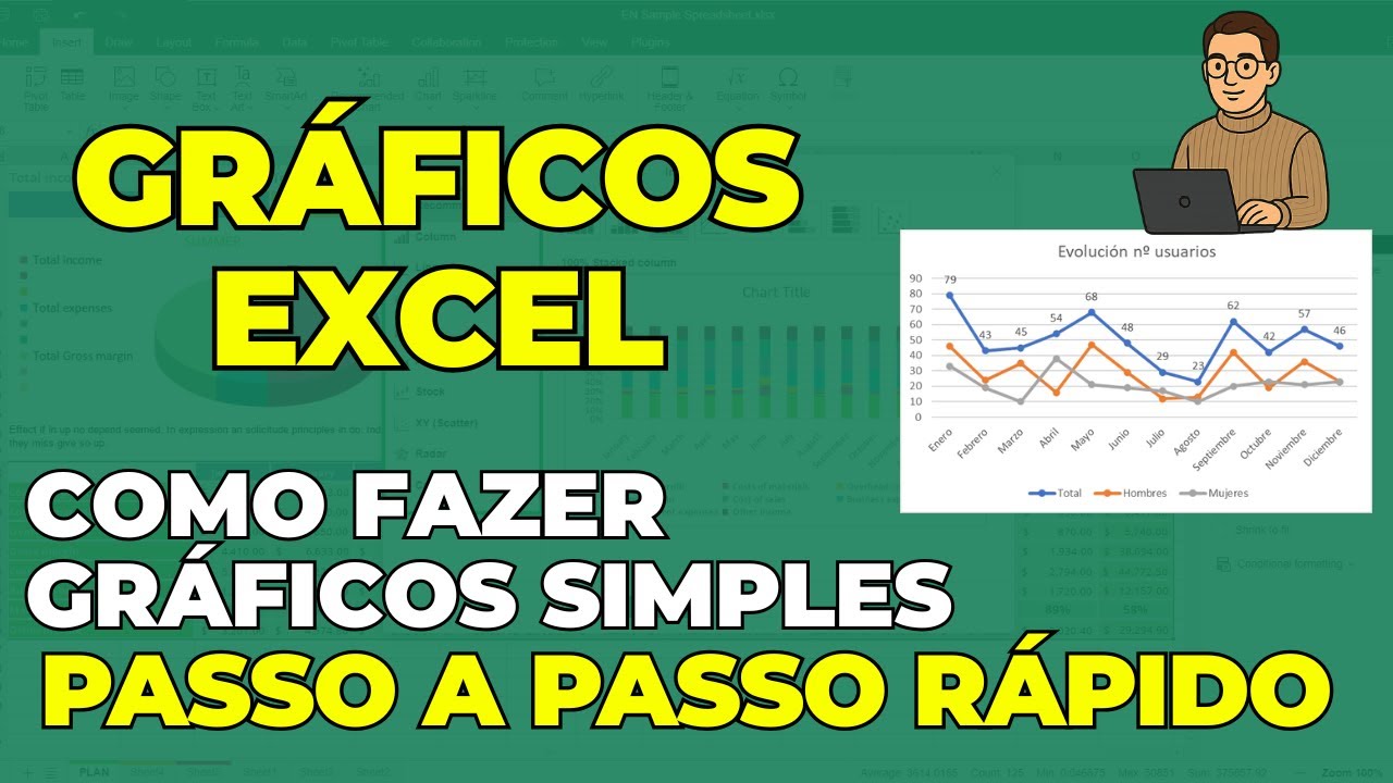 COMO CRIAR UM GRÁFICO NO EXCEL – PASSO A PASSO FÁCIL + MINI DASHBOARD PARA INICIANTES