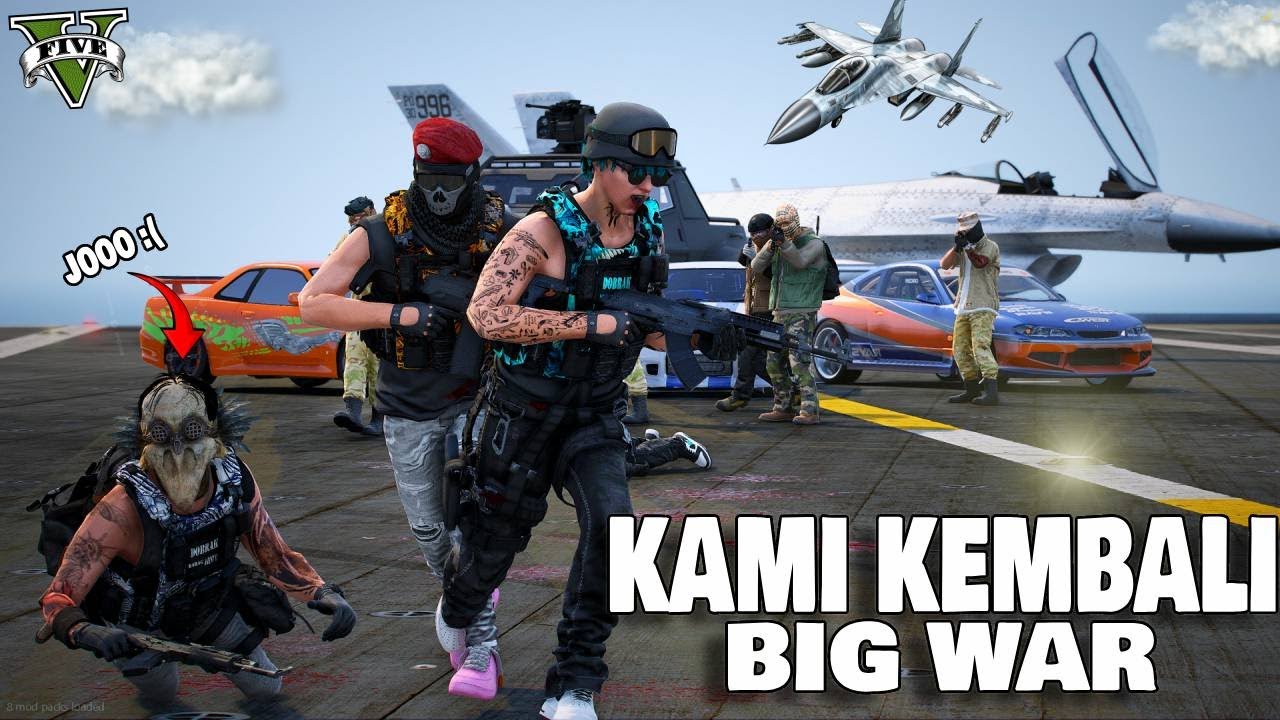 AKSI EPIC !! PENJEBAKAN GANGSTER  MAFIA !! PERANG BESAR !! GTA 5 ROLEPLAY