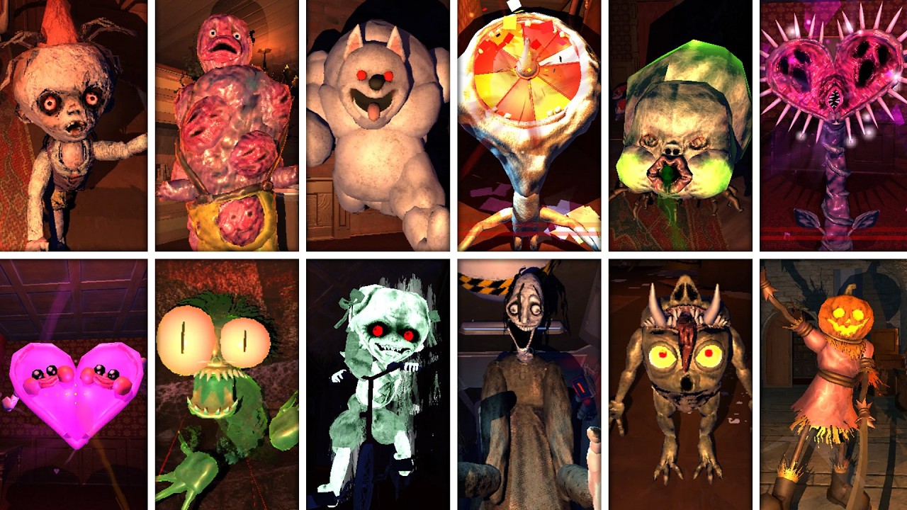 R.E.P.O NEW UPDATE - All JUMPSCARES and ATTACKS of MONSTERS (SHOWCASE)
