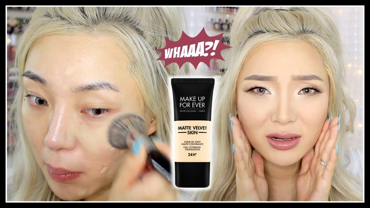 NEW Make Up For Ever Matte Velvet Skin Full Coverage Foundation Review!!