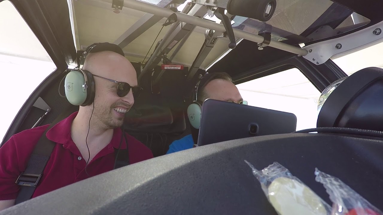 Flug mit der C42 von Fehrbellin nach Rügen im Ultraleichtflugzeug MIT BÜRSTE