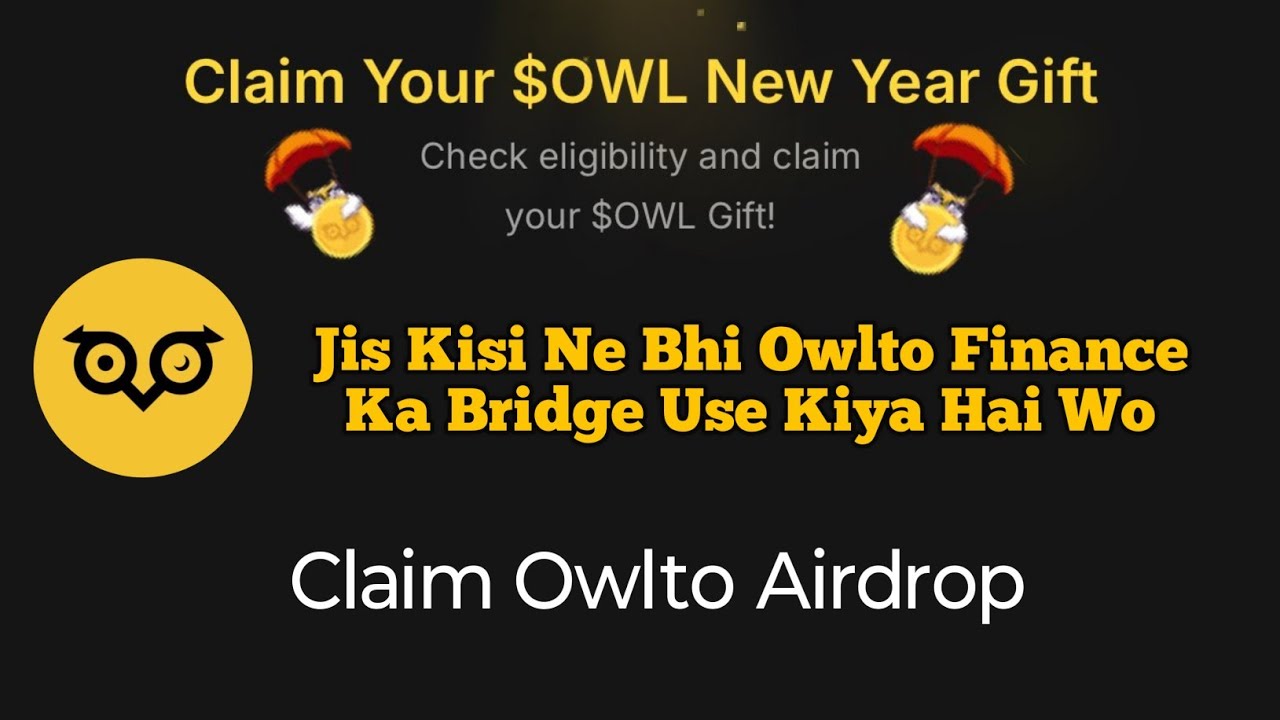 Owlto Finance Airdrop Check Eligibility & Claim Token !!
