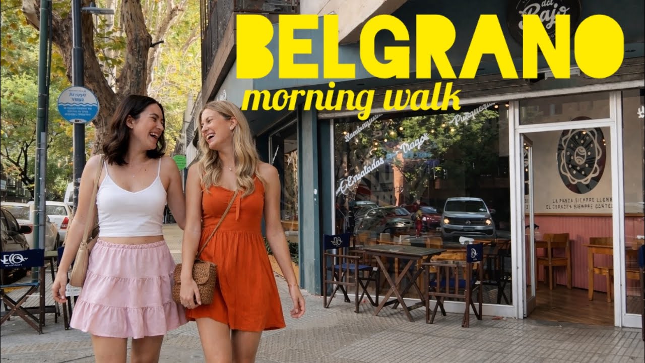 ¿El barrio más cómodo de Buenos Aires? Belgrano Morning Walk 4K #argentina #travel #buenosaires #4k 