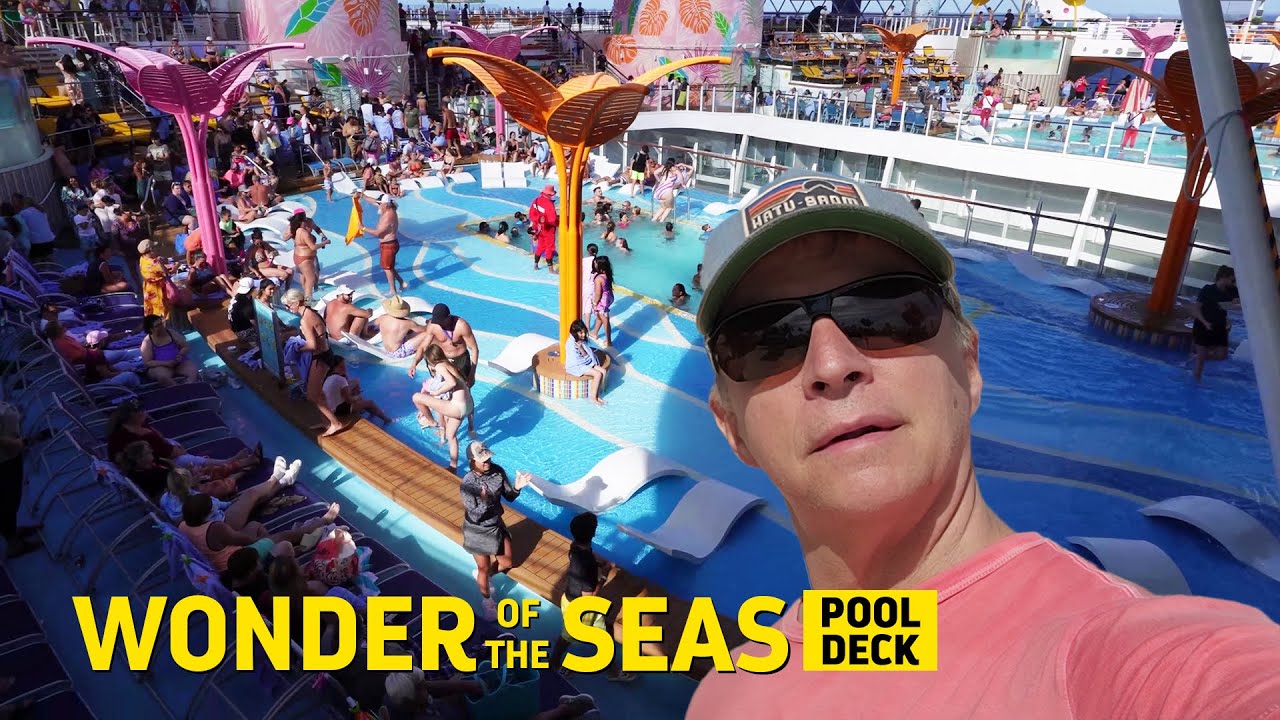 Royal Caribbean Wonder of the Seas | Tour of Pool Deck 🍹🚢