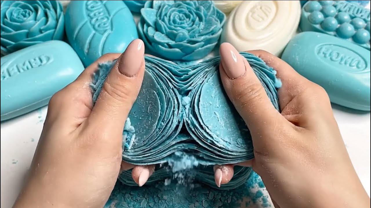 🔥Luxury Glass Soap Plates ASMR ✨ Crystal Clear Crushing & Super Satisfying Sounds#asmr#soapcrushing 