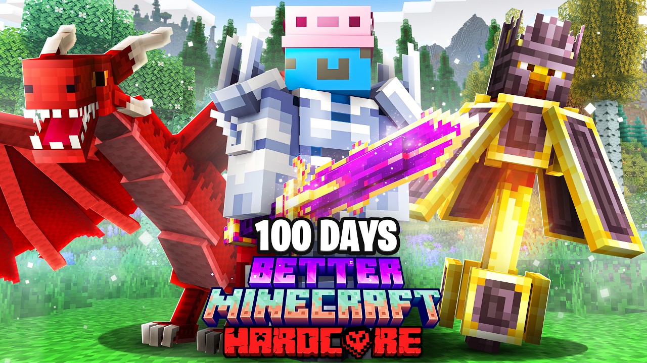 I Survived 100 Days in Better Minecraft Hardcore...