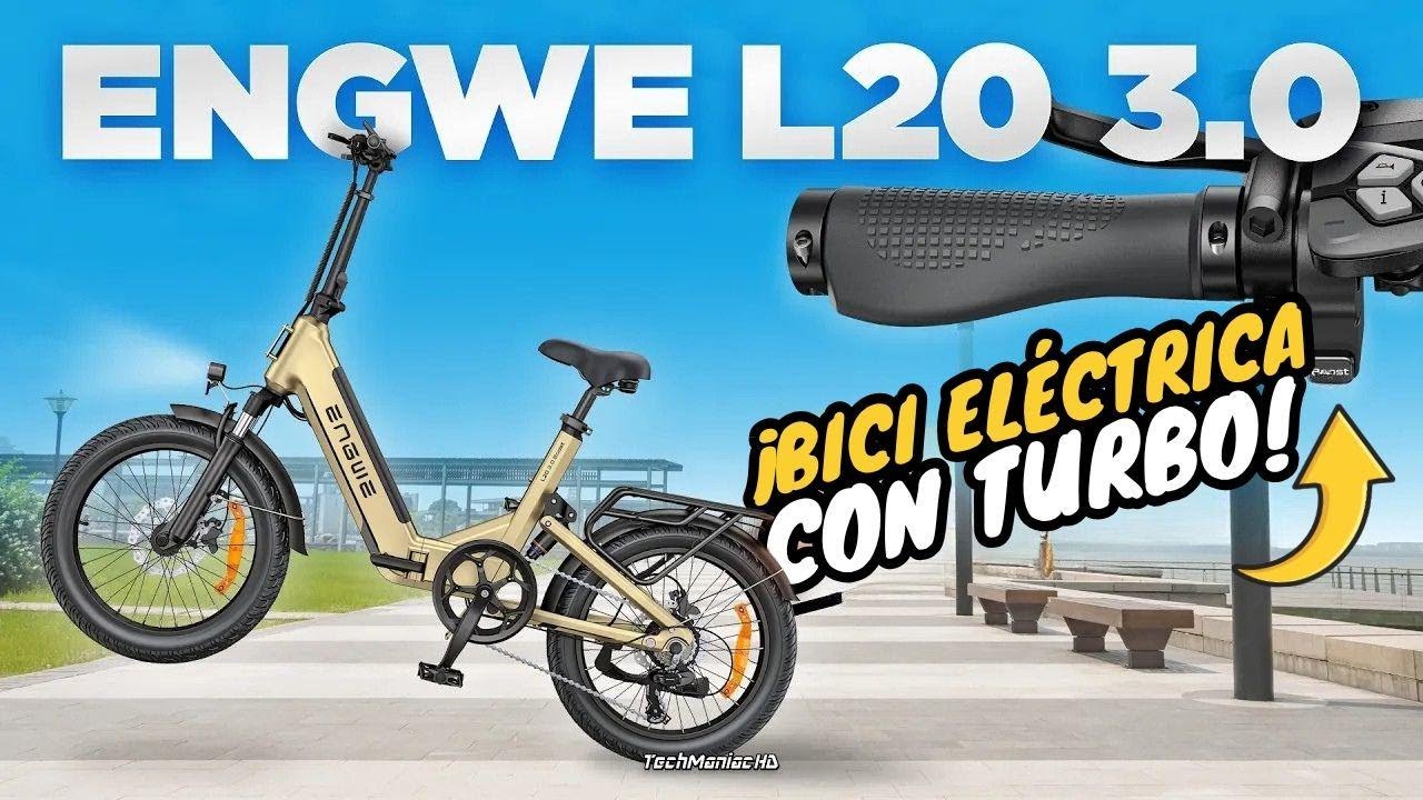 Engwe L20 3.0 Boost 🚴‍♂️💨 ¡Bicicleta eléctrica plegable con autonomía y POTENCIA! 💥 [TEST y RESEÑA]