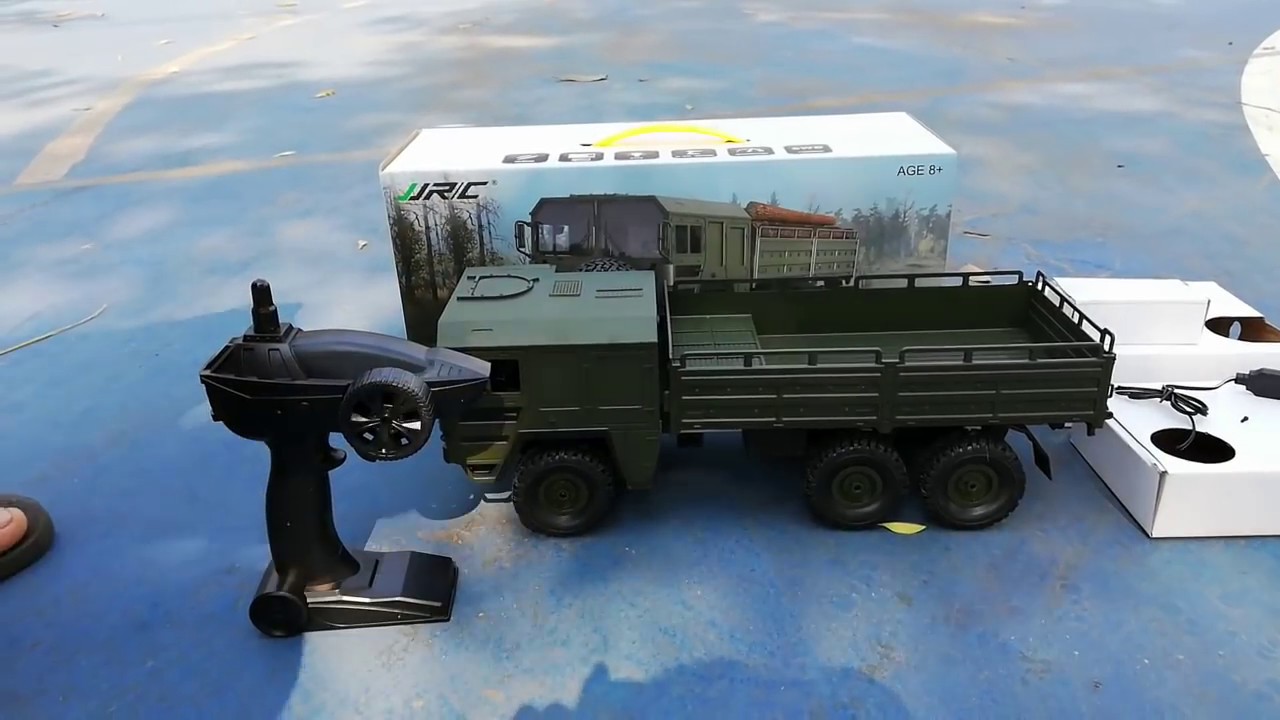 รถบังคับทหาร JJRC TRUK 6X6 ขนาด 1/16 รุ่น ARMORED ราคา 1650บาท โทร​ 093-0070184​ไลน์​ไอดี​ NPSHOPRC​