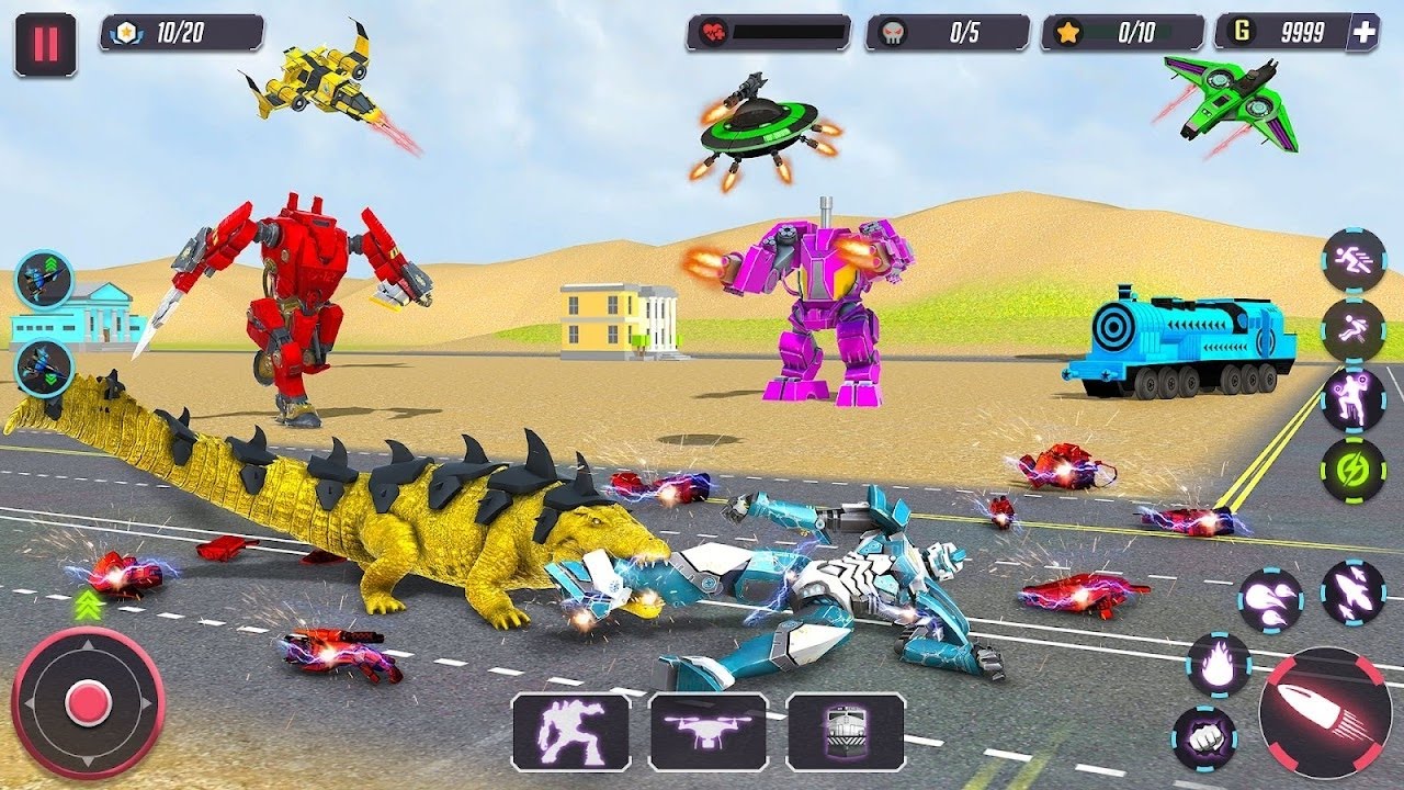 Limousine robort transformers: flying jet helicopter robot Game 2026 android gameplay #robotgame  