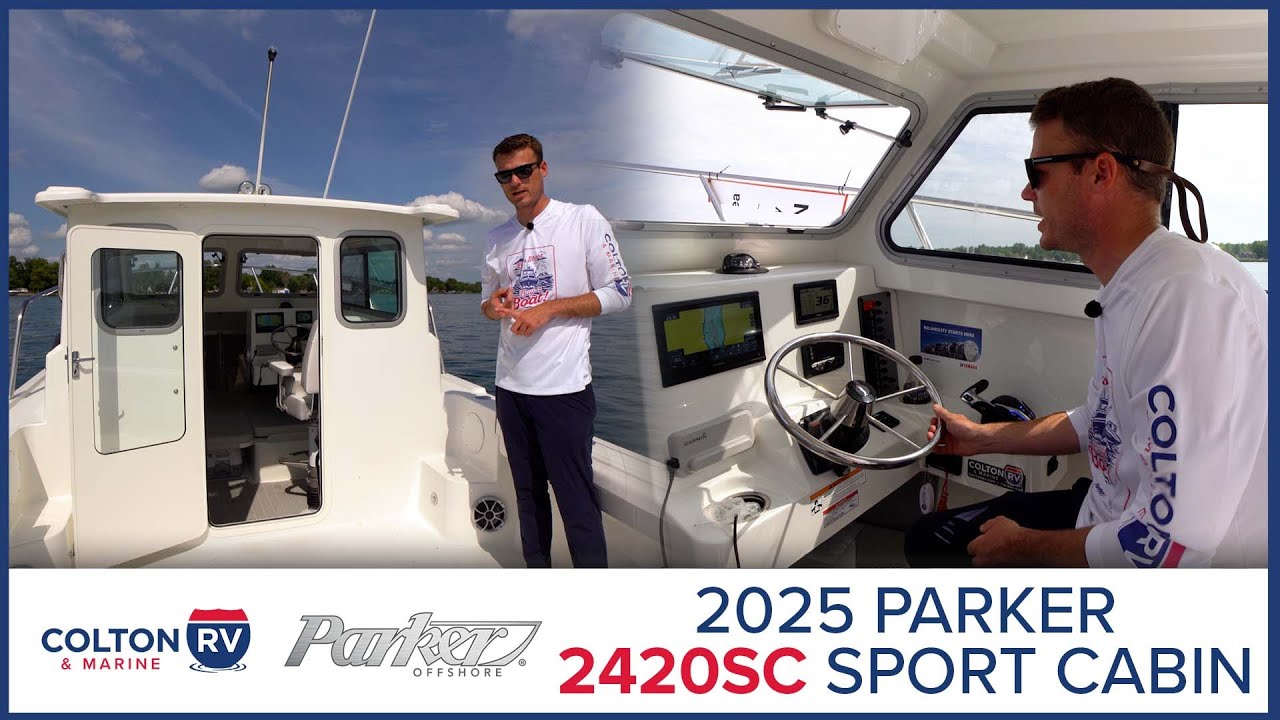 2025 Parker 2420 Sport Cabin Tour on the Niagara River