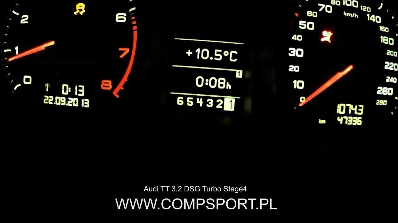 Audi TT 3.2 DSG Turbo Stage4 CompSport Acceleration