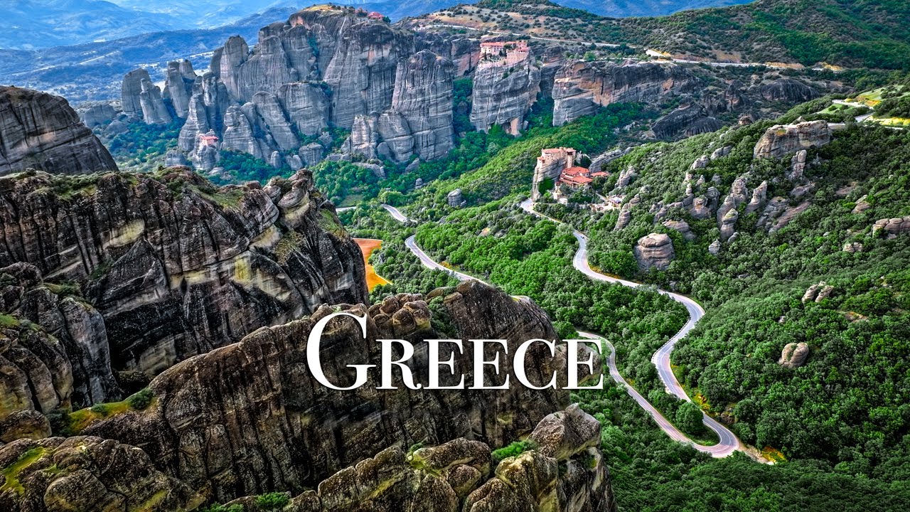 Greece 4K - Relaxing Travel Film with Calming Music and Nature Sounds