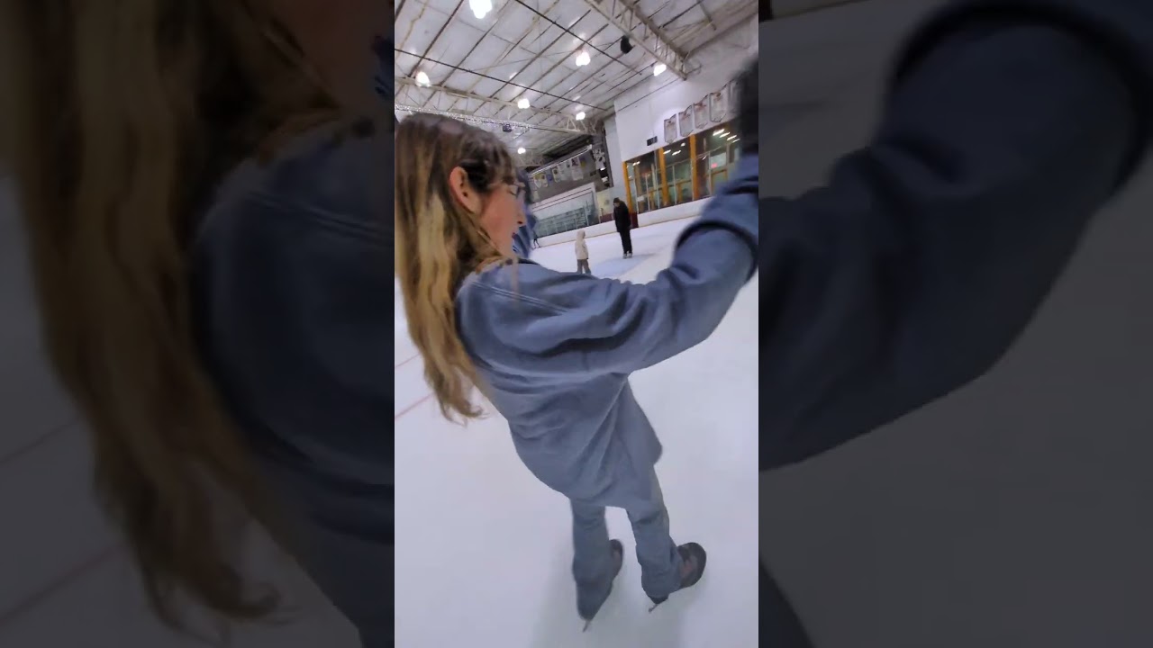 Ice skating with a friend!!
