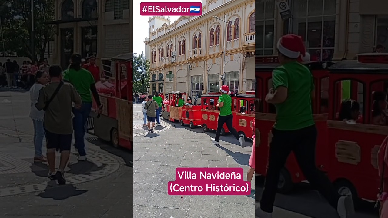 Christmas Train Ride at Villa Navideña! 🎄✨ San Salvador’s Family Fun