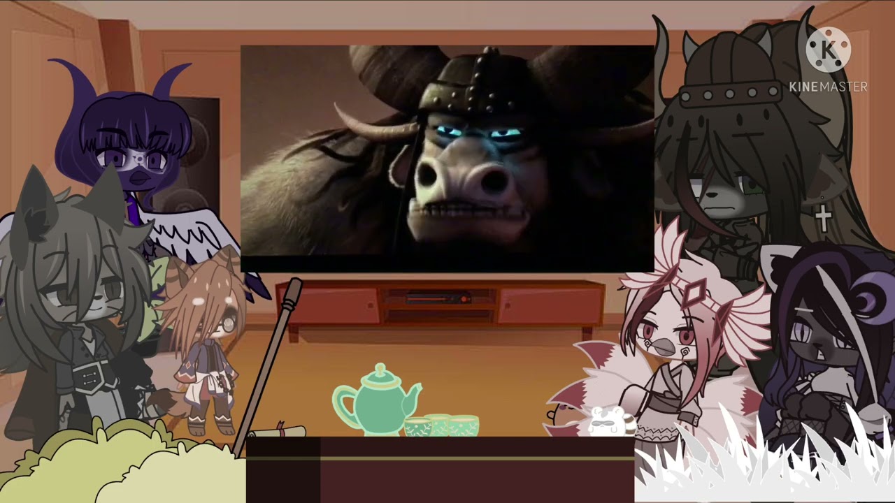 Kung fu panda (villain's react to Po vs Kai)