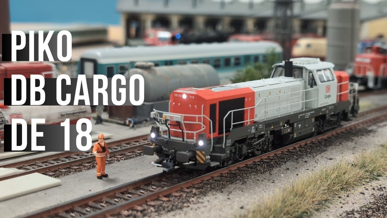 DE 18 DB Cargo von Piko: Fahrvideo mit Lokvorstellung