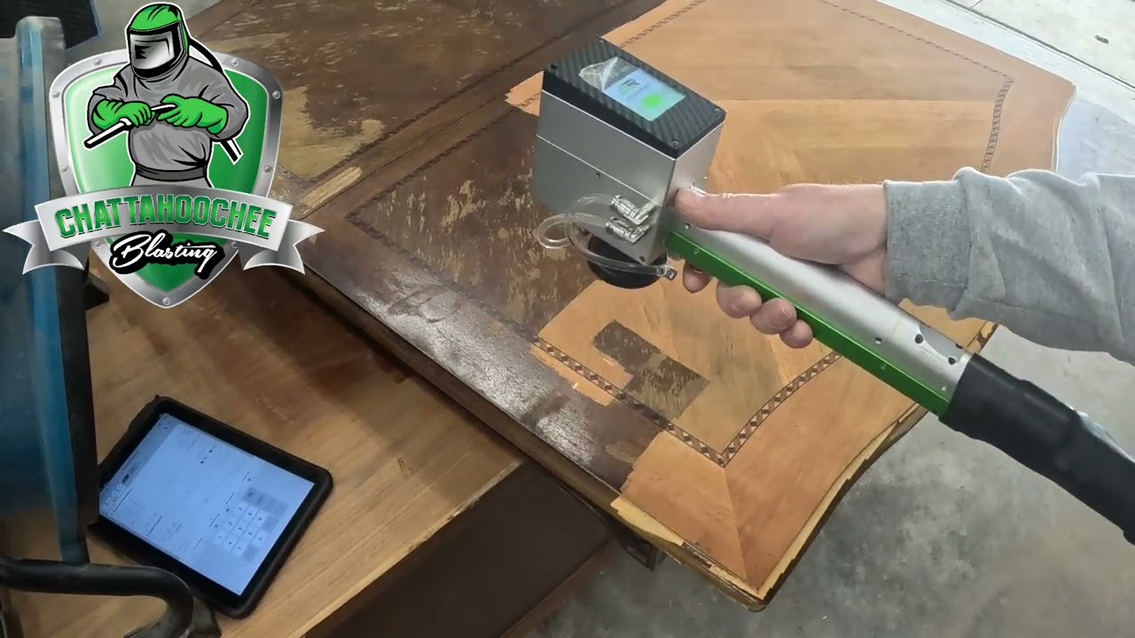 Laser Wood Stripping!