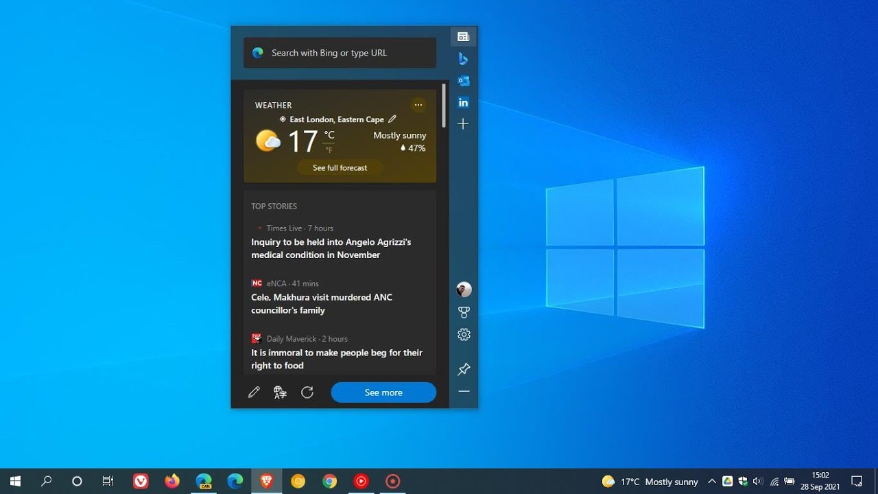 Microsoft Edge floating desktop Web Widget gets a Windows 11 redesign