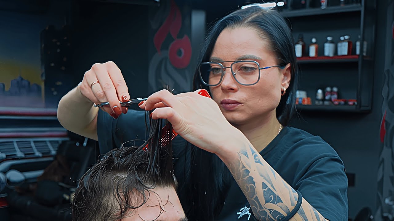 💈(ASMR) 60 Minutes Ultimate Relax Haircut Session with Ukrainian Lady Barber Sophia