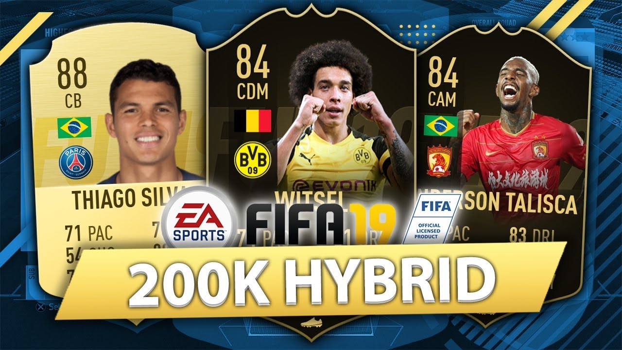 OVERPOWERED 200K HYBRID w/ IF WITSEL! FIFA 19 SQUAD BUILDER