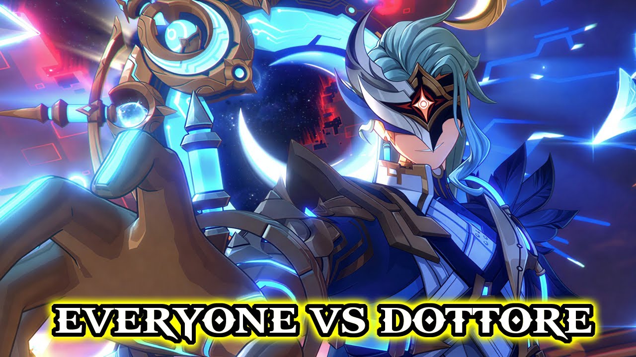*EVERYONE VS MOON GOD DOTTORE* BOSS FIGHT! Traveler's Moon Moveset Awakening! Genshin Impact 6.3