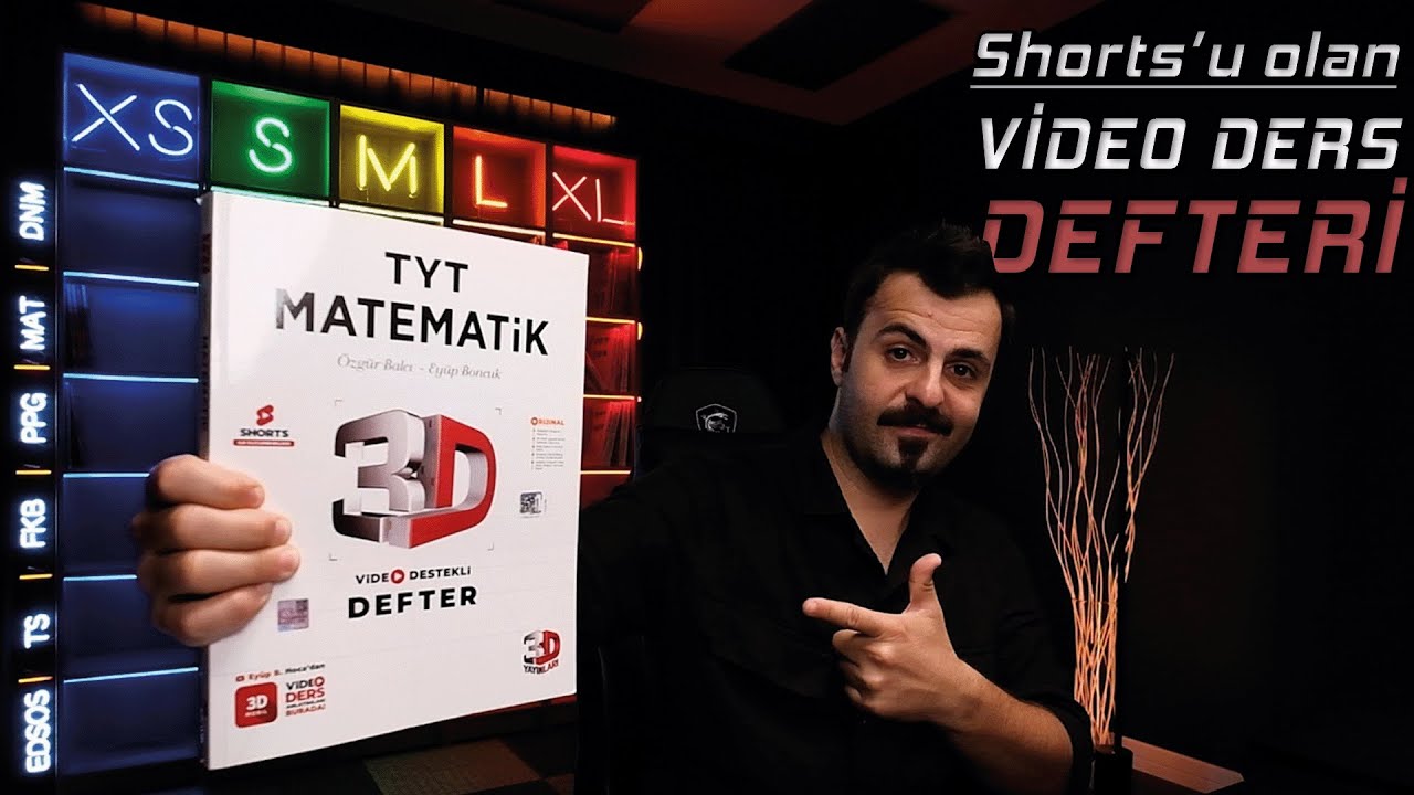 2024 | Shorts'u olan Defter! 3D'nin TYT Matematik Video Ders Defterini İnceledim! Seveceksiniz