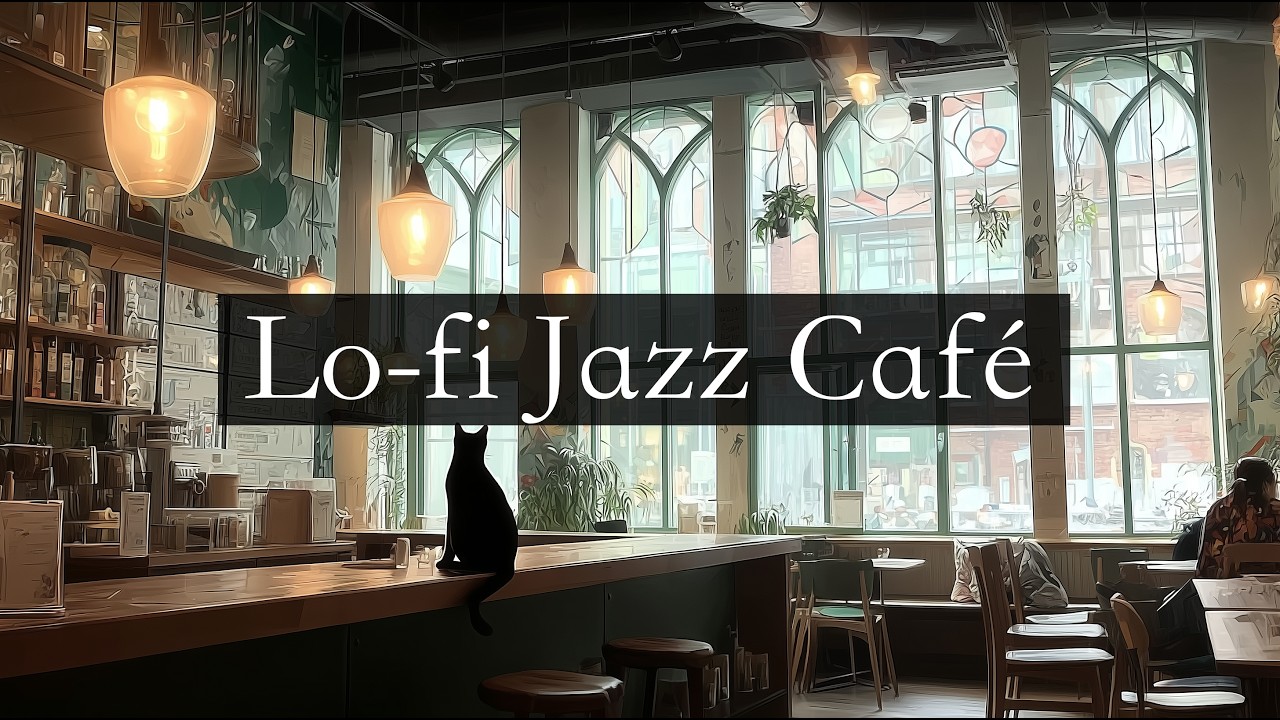 Cat Window Lofi 🐈‍⬛[2H BGM] 黒猫とカフェ/ 作業用・集中・勉強 19