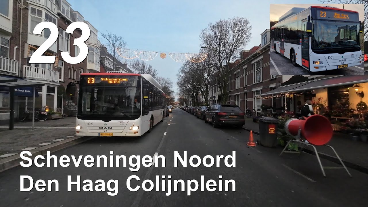 HTM lijn 23: Scheveningen Noord - Den Haag Colijnplein | HTM 1001 | 2022