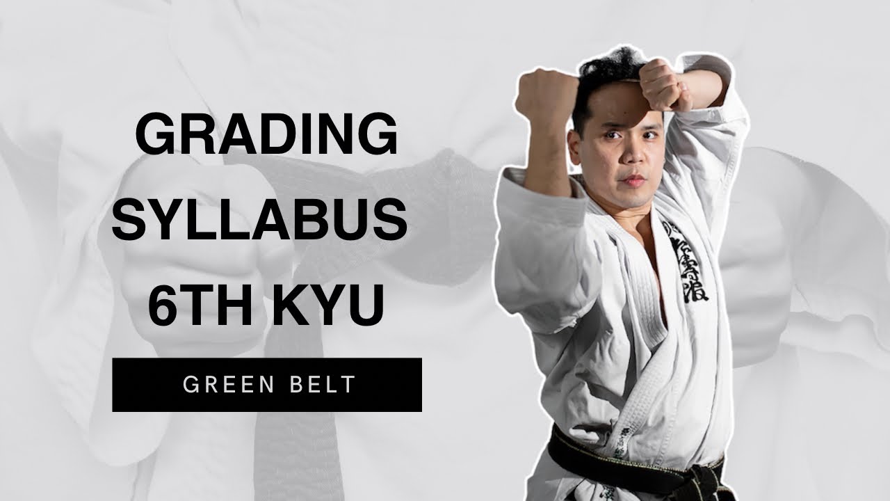 Karate grading syllabus 6th kyu green belt
