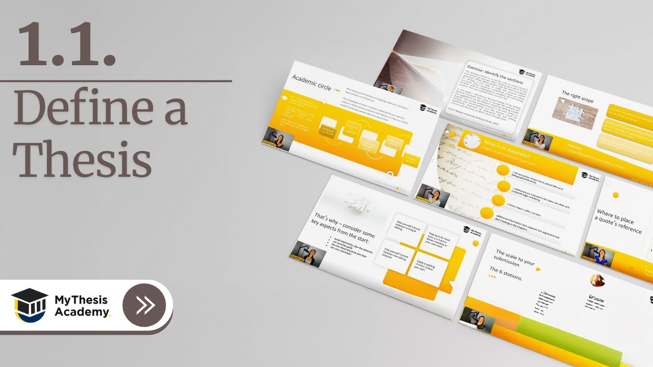 1.1. Define a Thesis - MyThesis Academy