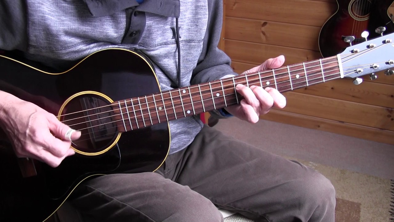 Fingerpicking Blues Lesson -Going Down Slow - Geoff Bradford/Lightnin' Hopkins style - TAB avl