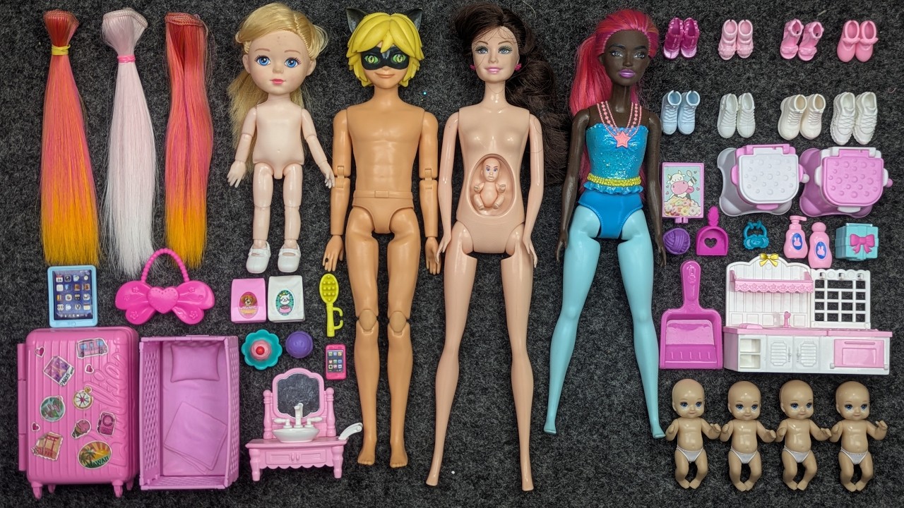 Barbie Princess Pink Kitchen Playset Unboxing | Relaxing ASMR Toy Review  #barbie