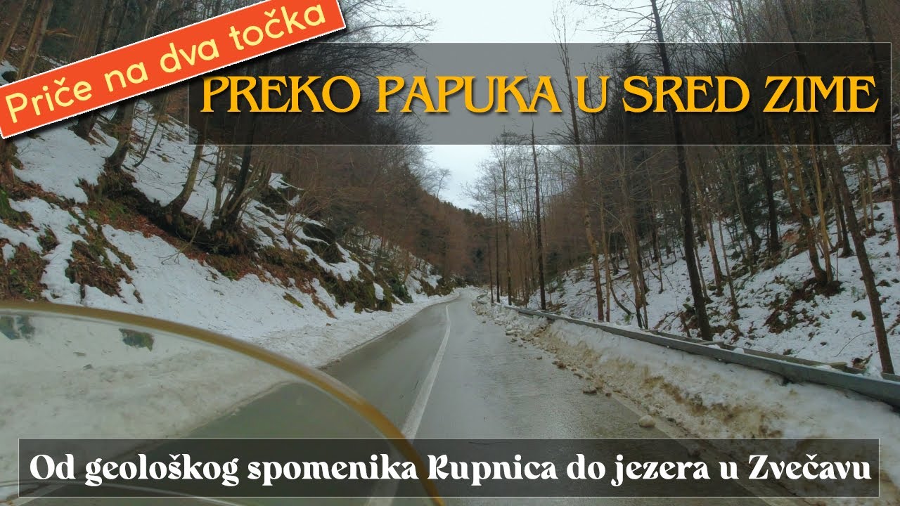 Preko Papuka u sred zime - od geološkog spomenika prirode Rupnica do jezera u Novom Zvečavu