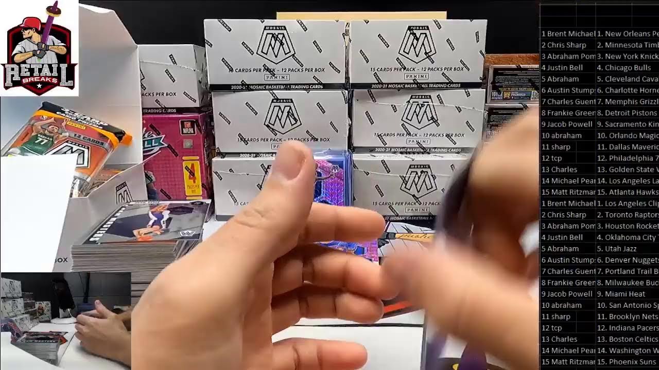 2021 mosaic basketball cellobox 15 spotter #2 first retail break anywhere!