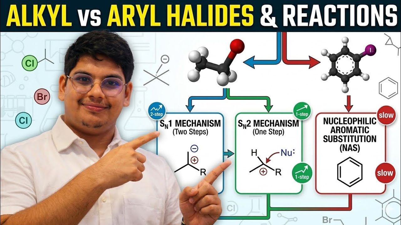 Alkyl halide and aryl halide lecture 4 #neet2026 #jeebatch complete concept by Prajapati sir