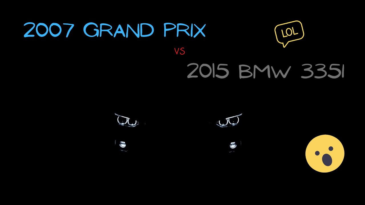 Pontiac Grand Prix vs 2015 BMW 335i (20mph roll)