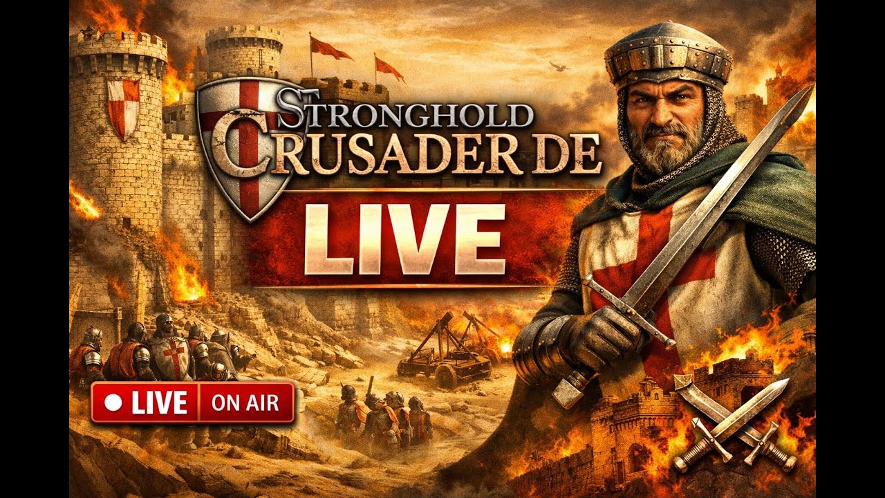 Stronghold Crusader: Definitive Edition 🔥 Прохождение миссий 3–5 | LIVE