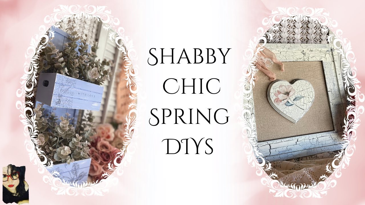 Easy Spring Shabby Chic Decor Craft Your Stash Collab #shabbychic #craft #doityourself
