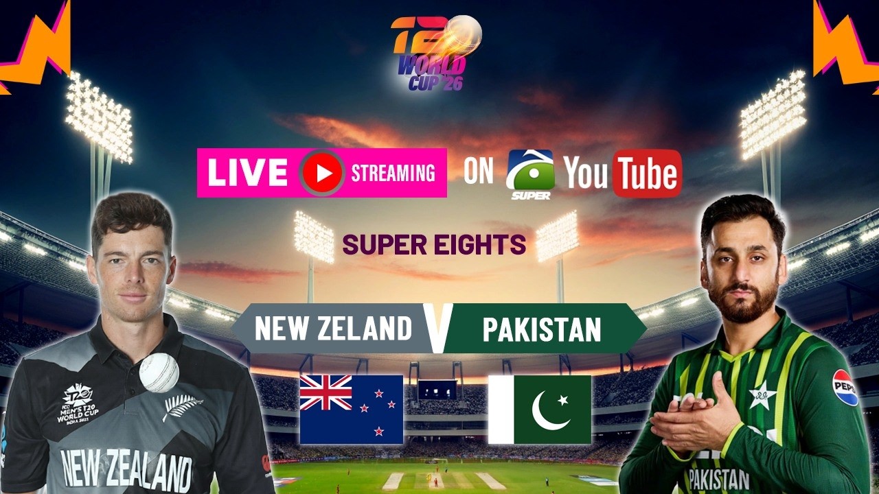 LIVE | PAK vs NZ Live score - ICC Men's T20 World Cup 2026| Geo Super