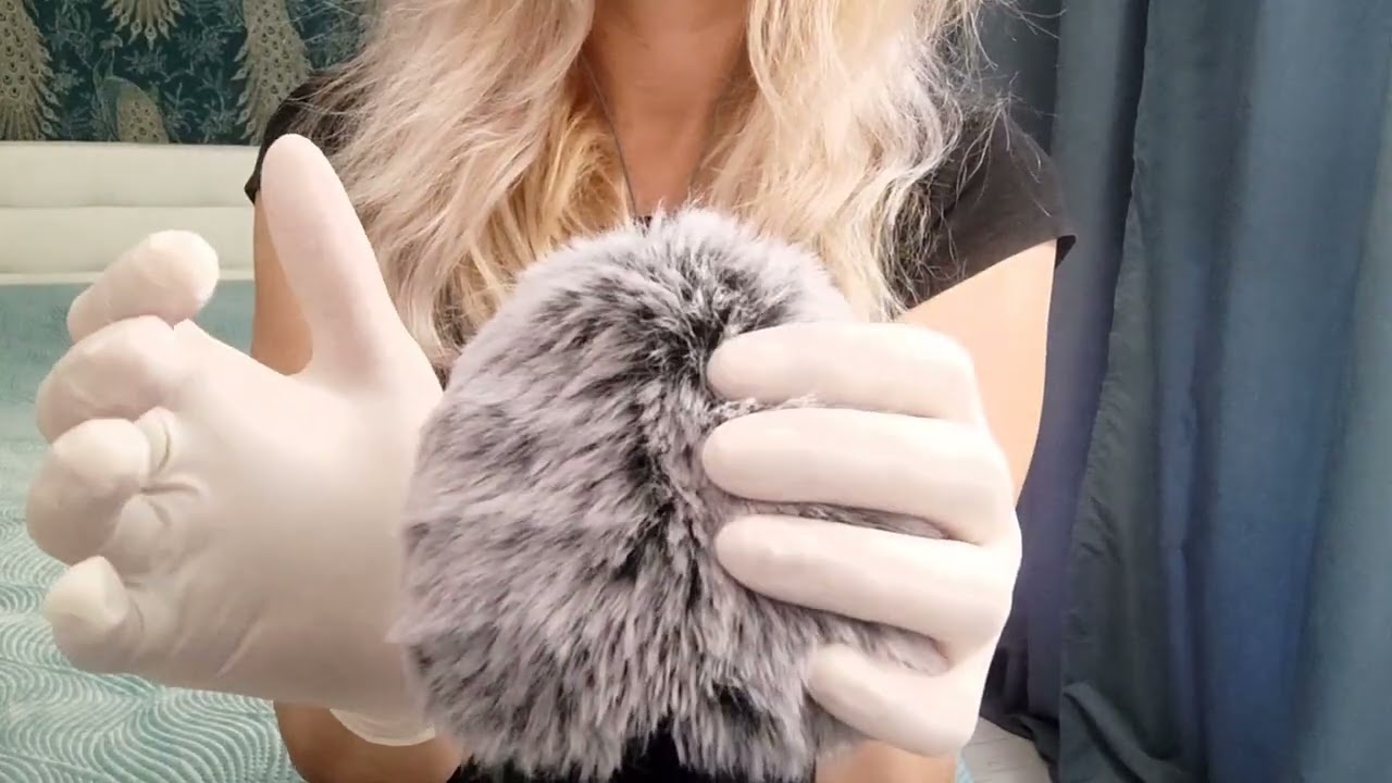 ASMR Pure Tingles: Oily  Latex & Fluffy Mic ASMR (No Talking)