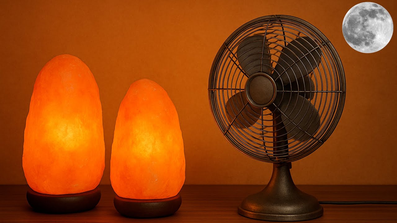 Himalayan Salt Lamp Ambience with Fan Sound For Deep Sleep