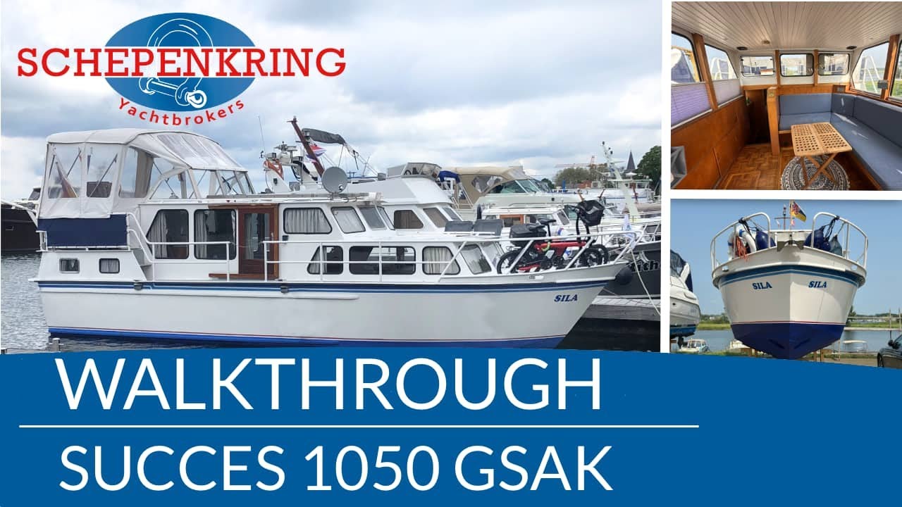 Succes 1050 for sale Walktrough | Schepenkring jachtmakelaars | Krekelberg Nautic
