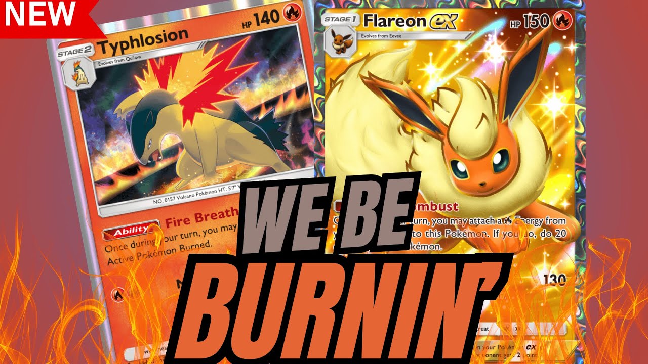 New Johto Set Typhlosion & Flareon EX Burn Everything in Pokemon TCG Pocket!
