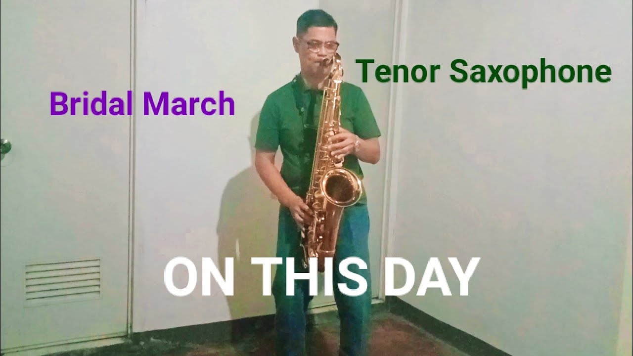 ON THIS DAY (David Pomeranz) TENOR SAXOPHONE COVER #wedding 