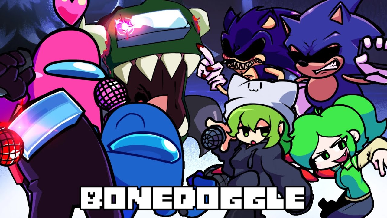 Bonedoogle but everyone sing it【Friday Night Funkin】