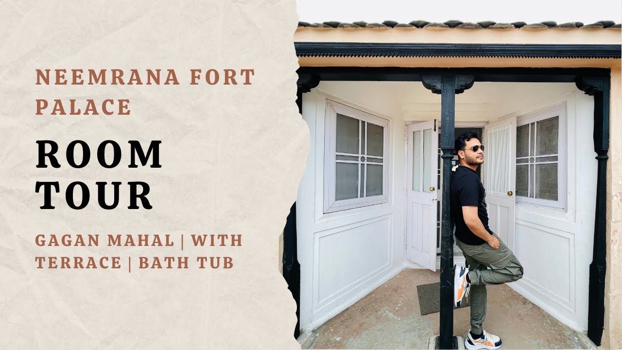 Neemrana fort palace Room tour | Gagan Mahal | Private terrace | Bath tub